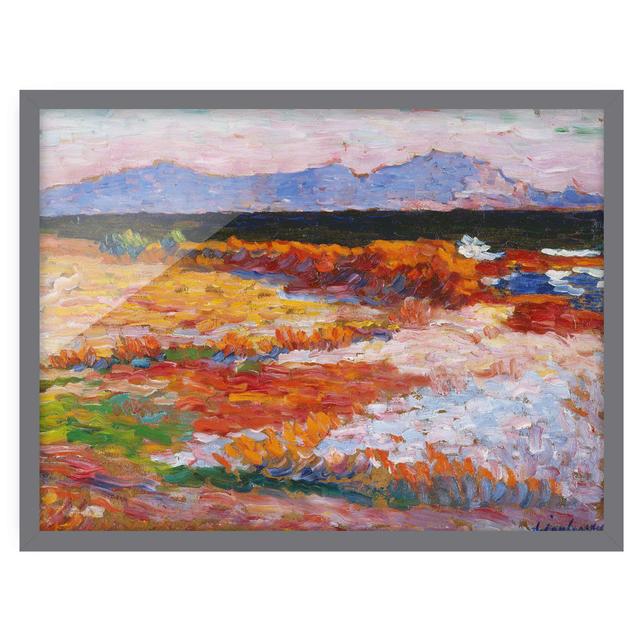 Mediterranean Sea near Marseille by Alexej Von Jawlensky - Picture Frame Painting Rosalind Wheeler Size: 40cm H x 55cm W x 2cm D, Frame Option: Grey F on Productcaster.