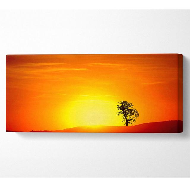 As the Sun Sets - Wrapped Canvas Art Prints Ebern Designs Size: 81.3cm H x 183cm W on Productcaster.