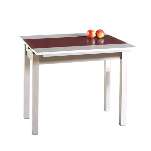 Cotta Rectangular 90Cm L x 90Cm W Dining Table Metro Lane Table Top Colour: Bordeaux on Productcaster.