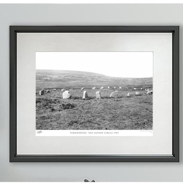 'Fernworthy, the Sacred Circle 1907' - Picture Frame Photograph Print on Paper The Francis Frith Collection Size: 60cm H x 80cm W x 2.3cm D on Productcaster.