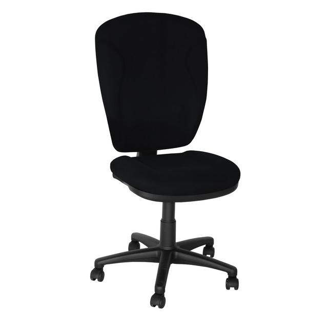 Swivel Chair Symple Stuff Colour: Black, Arms: Fixed armrests on Productcaster.