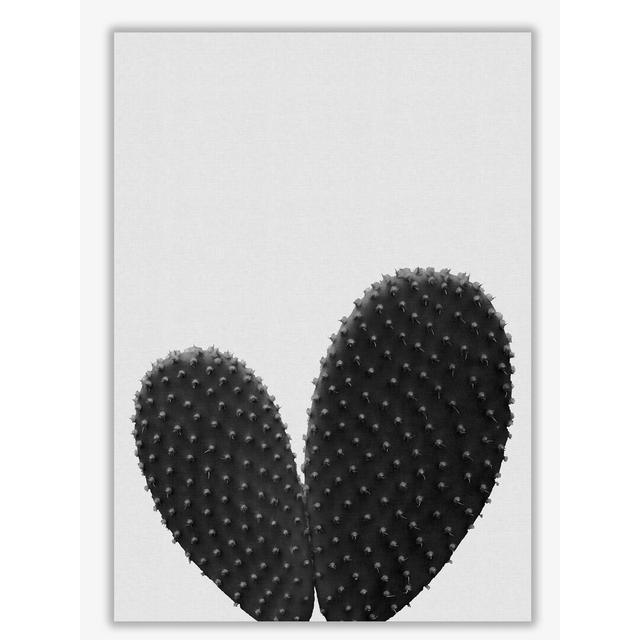 Heart Cactus - Print East Urban Home Format: No Frame, Size: 42 cm H x 30 cm W x 1 cm D on Productcaster.