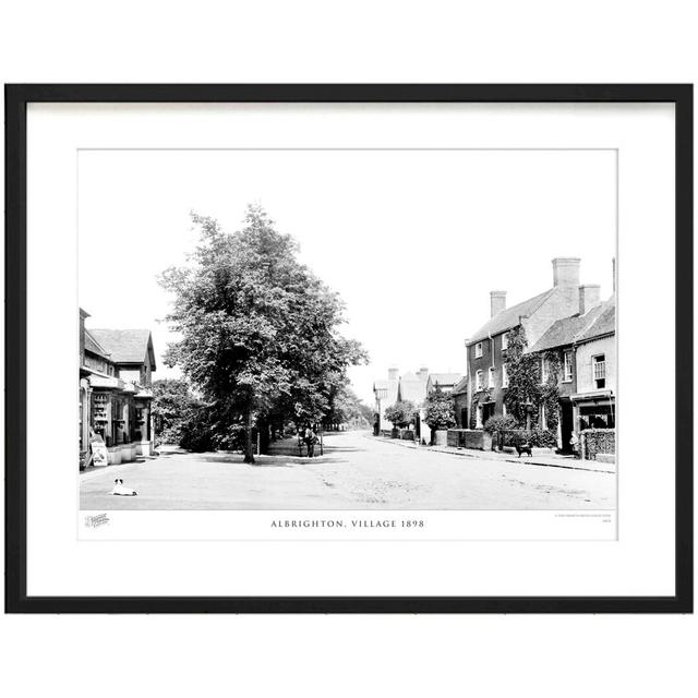 'Albrighton, Village 1898' by Francis Frith - Picture Frame Photograph Print on Paper The Francis Frith Collection Size: 45cm H x 60cm W x 2.3cm D on Productcaster.