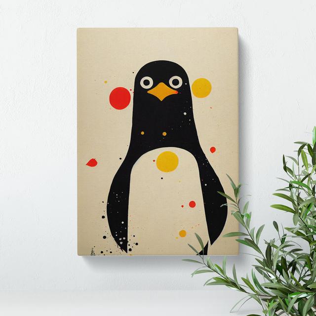 Spotted Penguin - Wrapped Canvas Graphic Art 17 Stories Size: 50cm H x 35cm W x 3cm D on Productcaster.