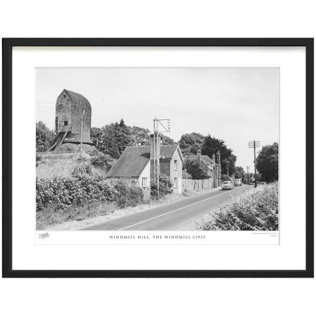 'Windmill Hill, the Windmill C1955' by Francis Frith - Picture Frame Photograph Print on Paper The Francis Frith Collection Size: 60cm H x 80cm W x 2. on Productcaster.