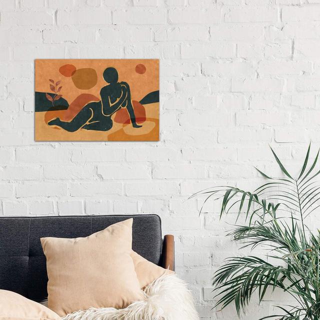 Woman Resting in the Nature II by Maximiliano Casal - Wrapped Canvas Graphic Art Print Latitude Run Size: 45.72cm H x 66.04cm W x 1.91cm D on Productcaster.