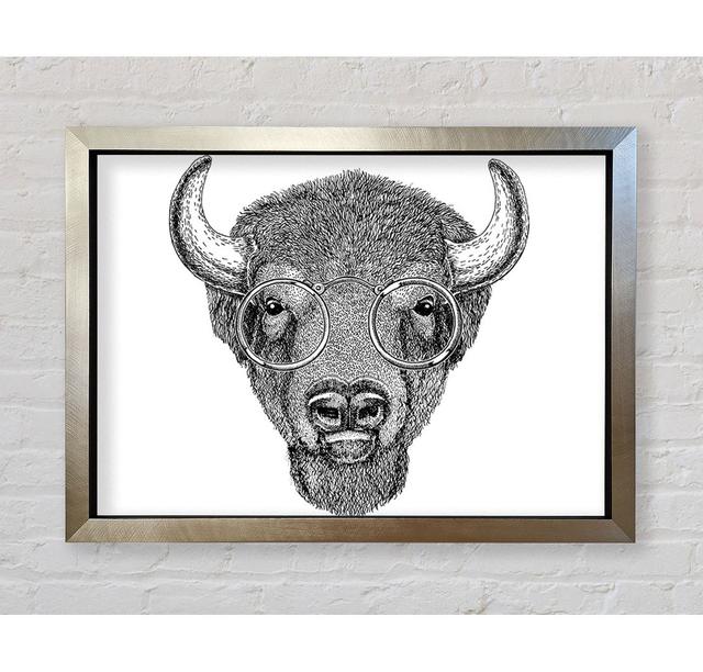 Glasses On A Bison - Single Picture Frame Art Prints Bright Star Size: 42cm H x 59.7cm W x 3.4cm D on Productcaster.