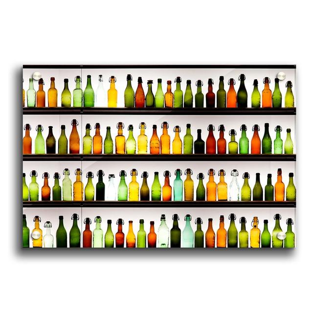 Colourful Bottles Portrait - Unframed Graphic Art Print on Acrylic East Urban Home Size: 84.1cm H x 118.9cm W on Productcaster.