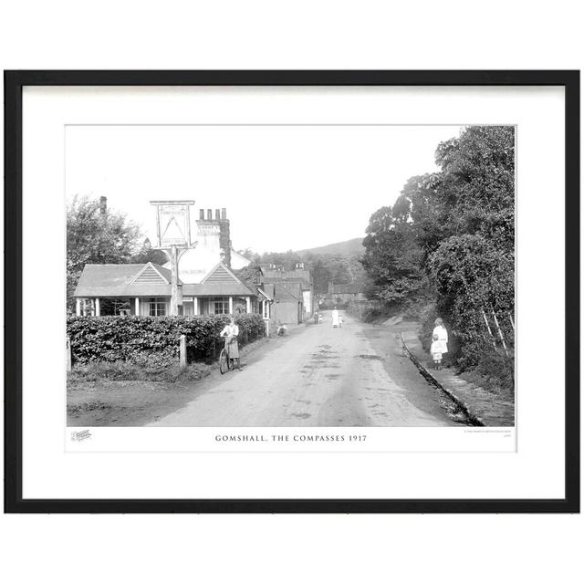 'Gomshall, the Compasses 1917' by Francis Frith - Picture Frame Photograph Print on Paper The Francis Frith Collection Size: 45cm H x 60cm W x 2.3cm D on Productcaster.