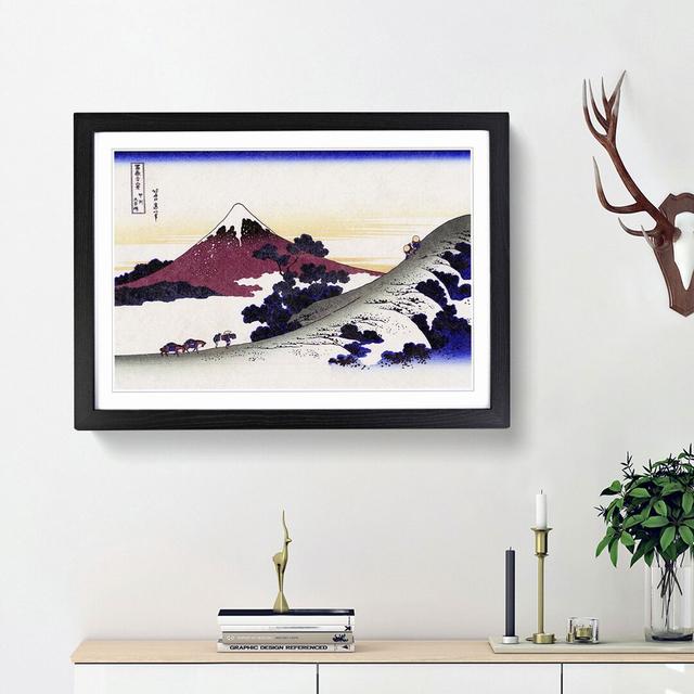 Inume Pass in the Kai Province by Katsushika Hokusai - Picture Frame Painting Print East Urban Home Frame Option: Black Framed, Size: 36cm H x 48cm W on Productcaster.