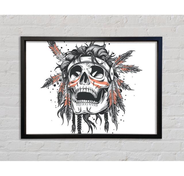 The Radical Skull Framed Print Happy Larry Size: 59.7cm H x 84.1cm W x 3.3cm D on Productcaster.