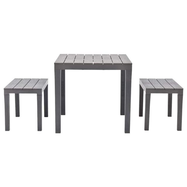 Landaff 4 Seater Picnic Table Dakota Fields Colour (Table Top): Gray on Productcaster.