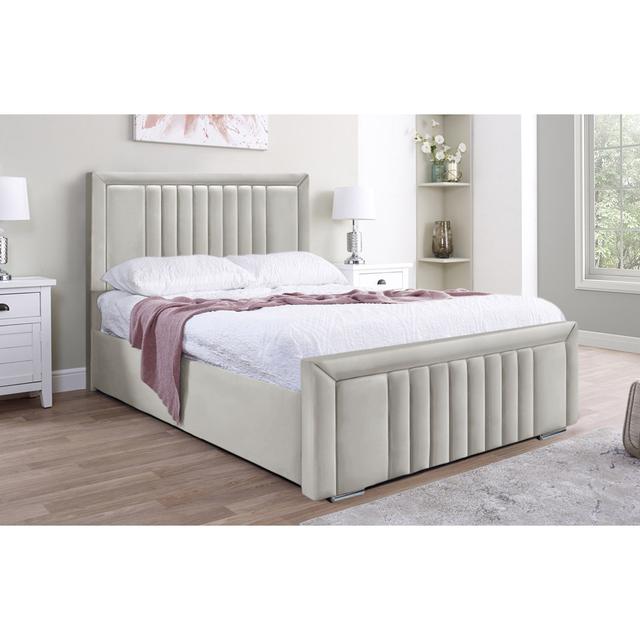 Amandaleigh Bed Latitude Run Colour: Silver, Size: Small Double (4') on Productcaster.