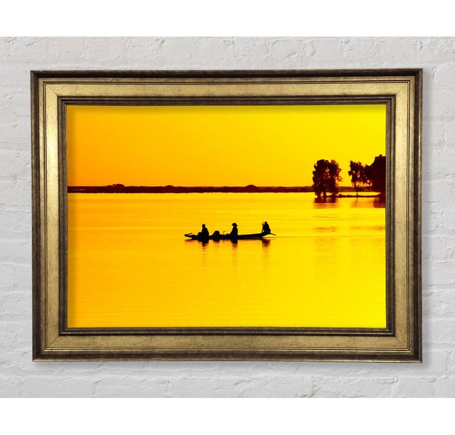 Fishermans Tranquil Passage - Single Picture Frame Art Prints Bright Star Size: 59.7cm H x 84.1cm W x 8cm D on Productcaster.