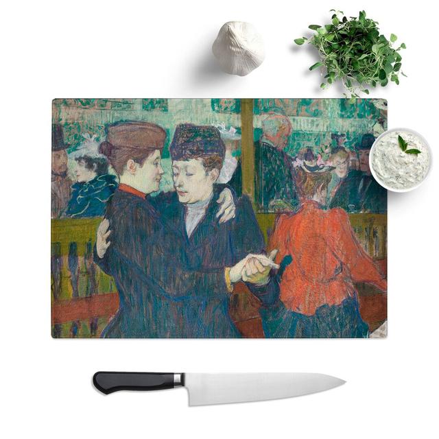 At the Cabaret by Charles Conder Chopping Board East Urban Home Size: 0.4cm H x 29cm W x 39cm L on Productcaster.