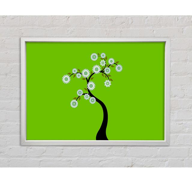 White Flower Tree Framed Print Bright Star Size: 84.1cm H x 118.9cm W x 3.3cm D on Productcaster.