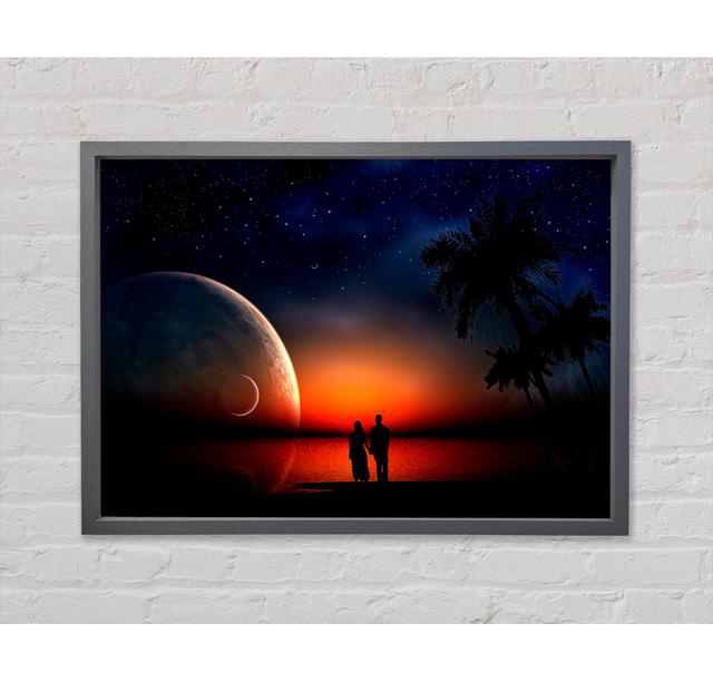 Lovers Dream - Single Picture Frame Art Prints on Canvas Ebern Designs Size: 84.1cm H x 118.9cm W x 3.3cm D on Productcaster.