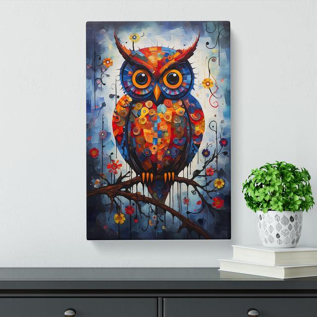 Owl Contemporary - Single Picture Frame Print Alpen Home Size: 60cm H x 40cm W x 3cm D on Productcaster.