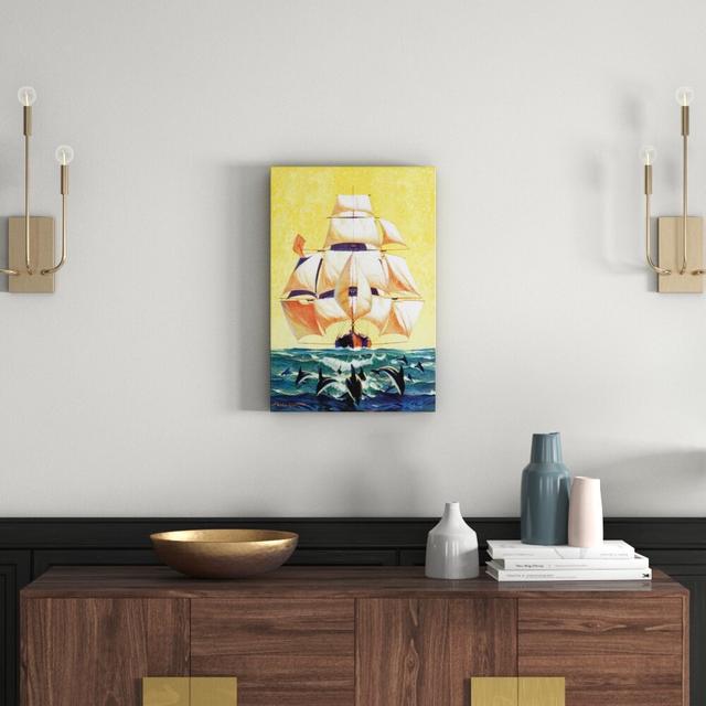 Led - Wrapped Canvas Art Print East Urban Home Size: 61cm H x 41cm W x 3.81cm D on Productcaster.