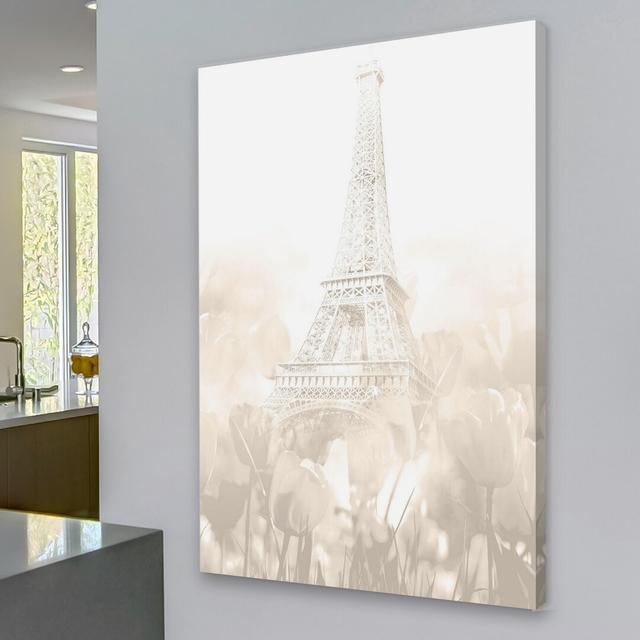 Paris - Graphic Art Print on Canvas East Urban Home Size: 76cm H x 51cm W on Productcaster.