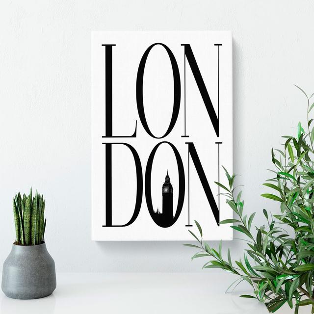 London V2 - Wrapped Canvas Print East Urban Home Size: 60cm H x 40cm W x 3cm D on Productcaster.