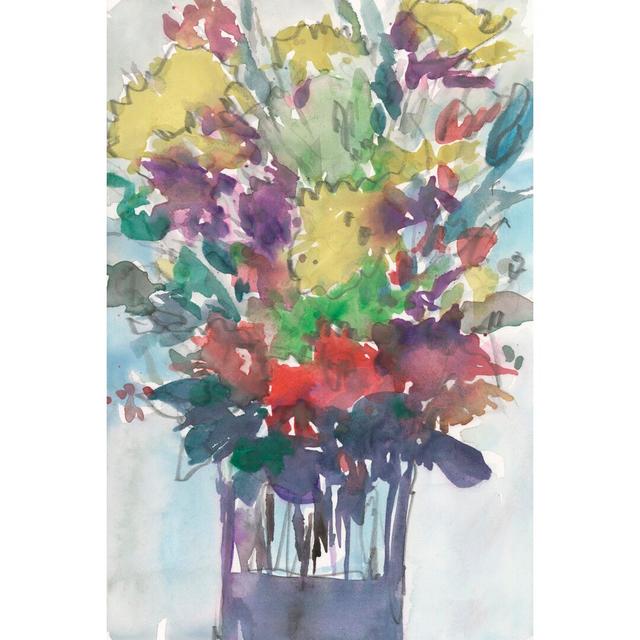 Garden Pieces I by Samuel Dixon - Wrapped Canvas Painting Rosalind Wheeler Size: 91cm H x 61cm W on Productcaster.