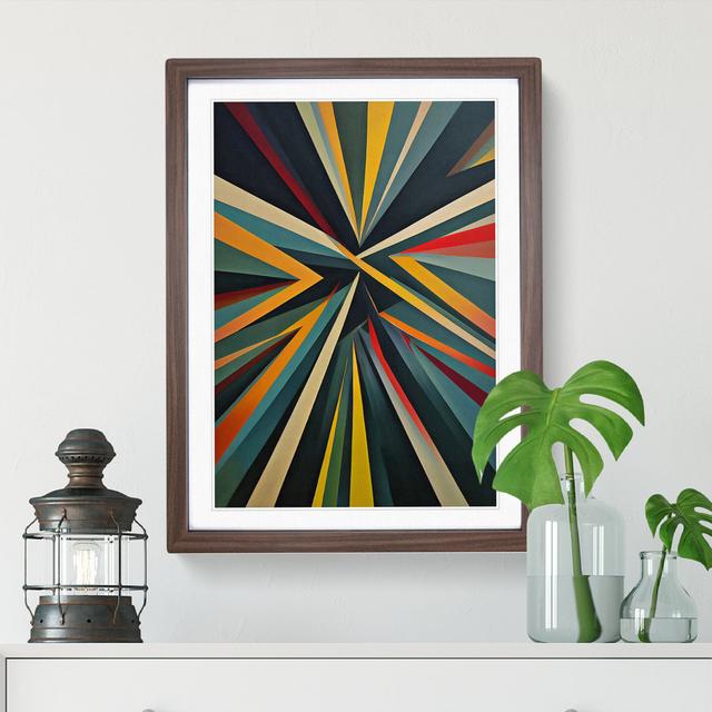 Powerful Abstract Art - Single Picture Frame Print Metro Lane Frame Colour: Walnut, Size: 64cm H x 46cm W on Productcaster.