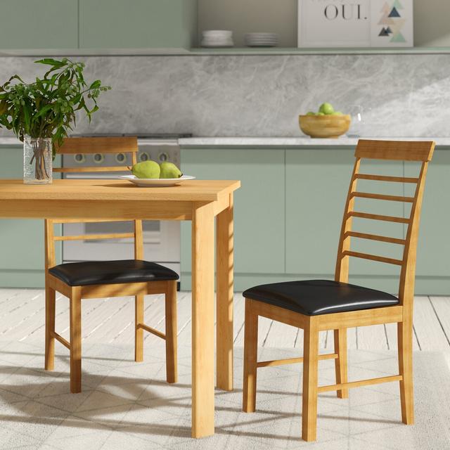 Massena Farah Solid Wood Dining Chair (Set of 2) Three Posts on Productcaster.