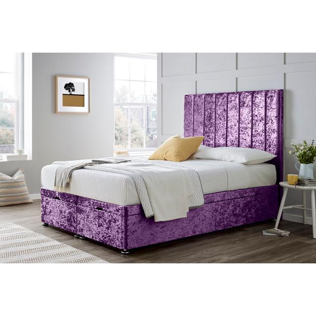 Beechler Divan Bed Without Headboard Wayfair Sleep Colour: Purple, Size: Single (3') on Productcaster.