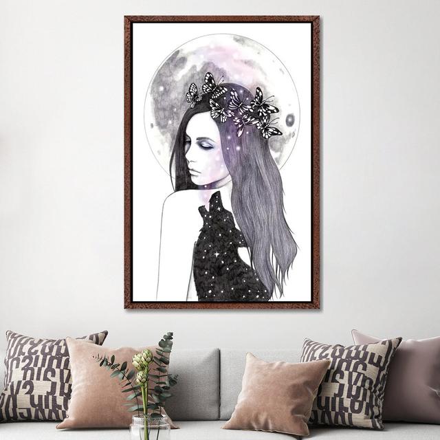 Looking For The Stars by Andrea Hrnjak - Gallery-Wrapped Canvas Giclée on Canvas Lark Manor Format: Classic Wood Floater Frame, Size: 152.4" H x 101.6 on Productcaster.