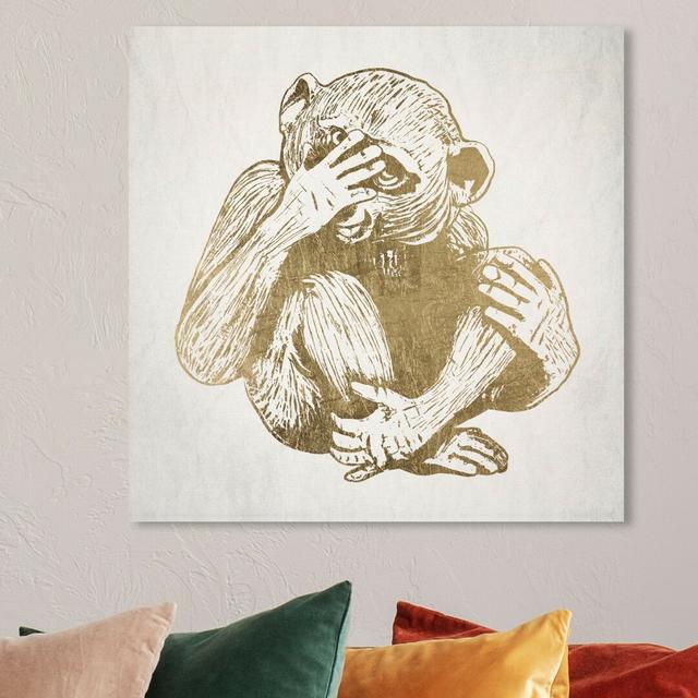 'See No Evil' Graphic Art on Wrapped Canvas East Urban Home Size: 30.5 cm H x 30.5 cm W x 3.8 cm D on Productcaster.