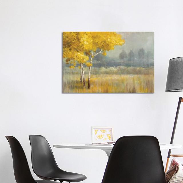 Yellow Landscape by Danhui Nai - Wrapped Canvas Graphic Art Print Three Posts Size: 66.04cm H x 101.6cm W x 3.81cm D on Productcaster.