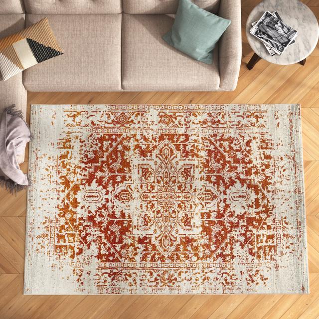 Nahabed Oriental Machine Woven Area Rug Wade Logan Rug Size: Rectangle 160 x 230cm on Productcaster.