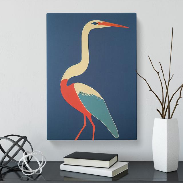 Heron Bird In Abstract Vol.2 House of Hampton Size: 76cm H x 50cm W x 3cm D on Productcaster.