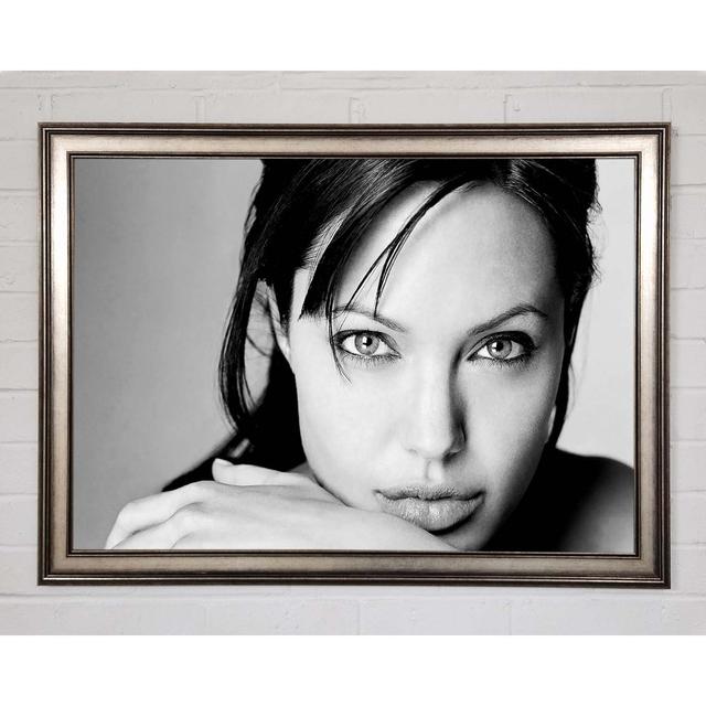 Angelina Jolie Intimate - Print Canora Grey Size: 21cm H x 29.7cm W x 1.5cm D, Format: Natural Framed Paper on Productcaster.