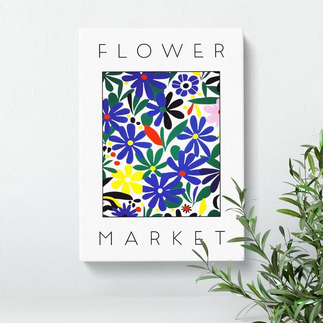 Flower Market Exhibition White No.9 George Oliver Size: 91cm H x 60cm W x 3cm D on Productcaster.