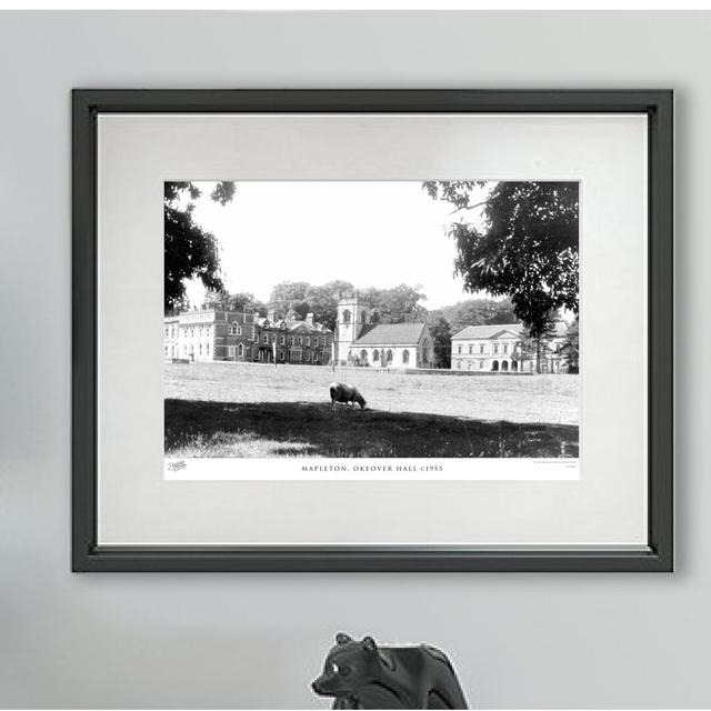 Mapleton, Okeover Hall C1955 - Single Picture Frame Print The Francis Frith Collection Size: 60cm H x 80cm W x 2.3cm D on Productcaster.