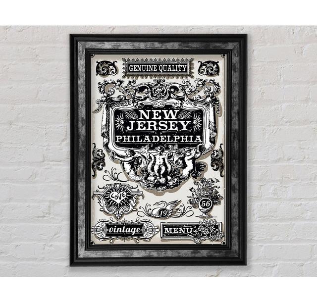 Vintage Nyc Poster - Single Picture Frame Art Prints Bright Star Size: 84.1cm H x 59.7cm W x 8cm D on Productcaster.