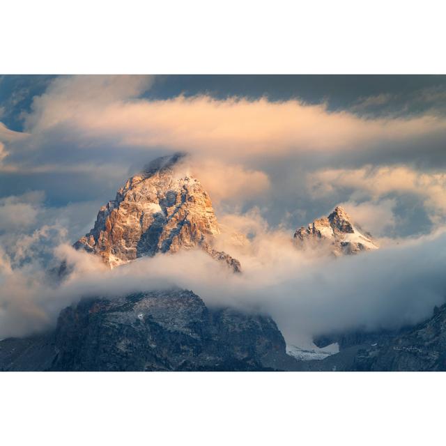 Grand Teton Clouds Color by Alan Majchrowicz - Wrapped Canvas Art Prints Alpen Home Size: 61cm H x 91cm W 3.8cm D on Productcaster.