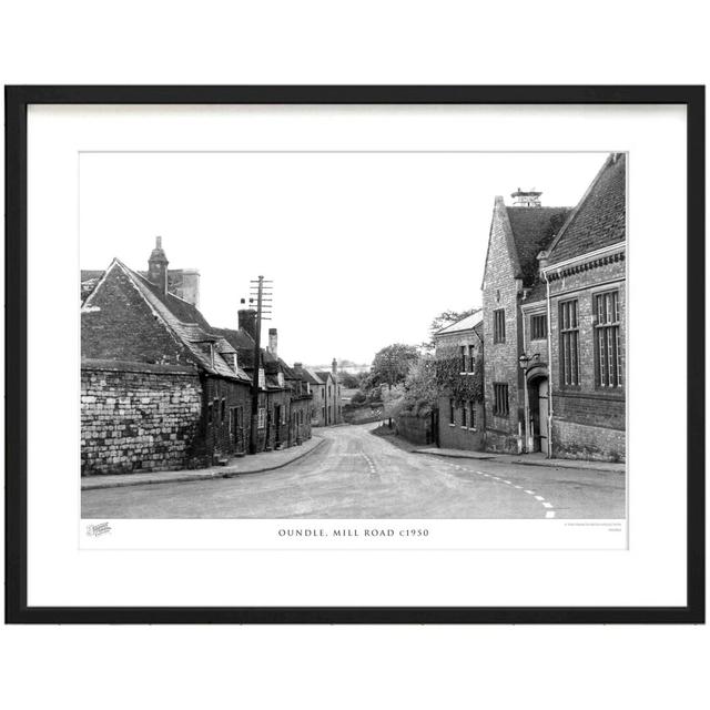 'Oundle, Mill Road C1950' - Picture Frame Photograph Print on Paper The Francis Frith Collection Size: 28cm H x 36cm W x 2.3cm D on Productcaster.