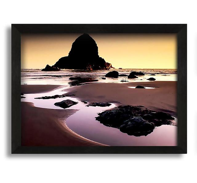 Monument Of The Ocean Framed Print House of Hampton Size: 30cm H x 42cm W x 10cm D on Productcaster.