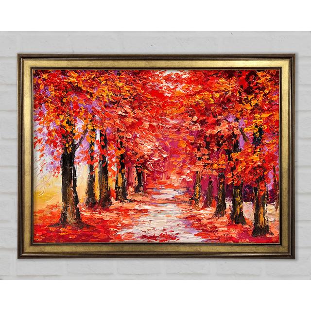 Red Delight - Single Picture Frame Art Prints Marlow Home Co. Size: 59.7cm H x 84.1cm W x 1.5cm D on Productcaster.