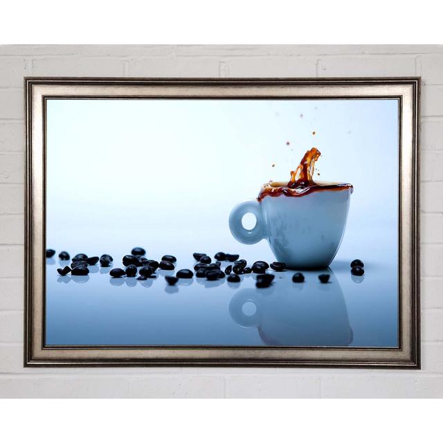 Coffee Bean Splash - Single Picture Frame Art Prints Ophelia & Co. Size: 42cm H x 59.7cm W x 1.5cm D on Productcaster.