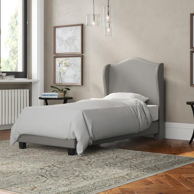 Cubbindall Upholstered Bed Frame Rosalind Wheeler Size: Kingsize (5') on Productcaster.