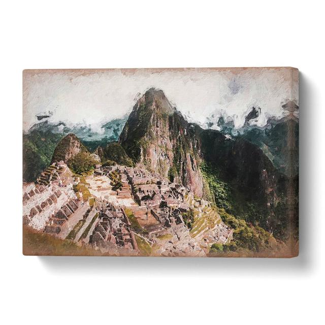 'Machu Picchu and Huayna Picchu Mountain' Painting on Wrapped Canvas East Urban Home Size: 50.8 cm H x 76.2 cm W on Productcaster.