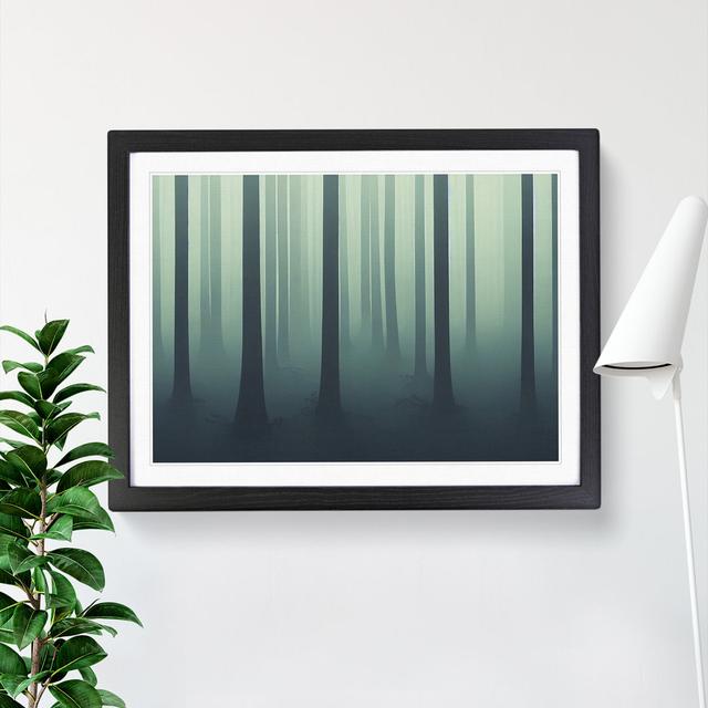 Exhilarating Forest - Single Picture Frame Print Alpen Home Size: 25cm H x 34cm W x 2cm D, Frame Colour: Black Framed on Productcaster.