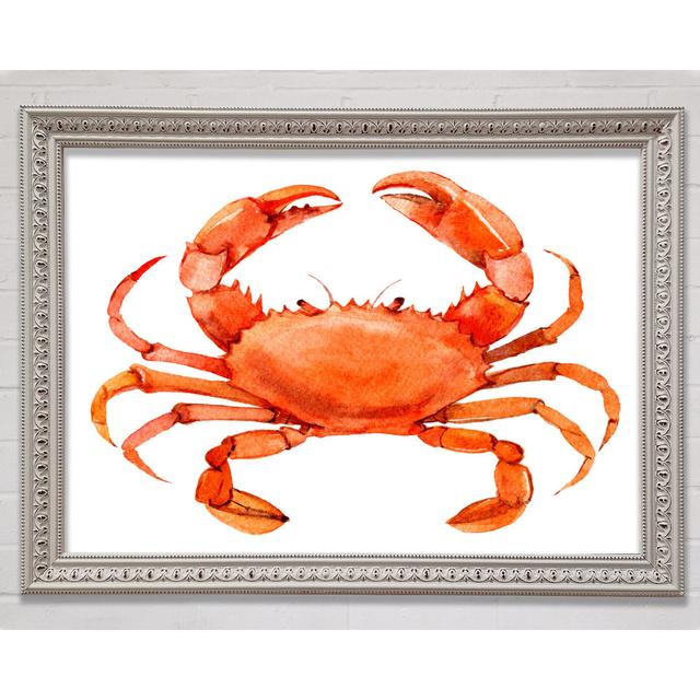 Watercolour Crab - Single Picture Frame Art Prints Bright Star Size: 59.7cm H x 84.1cm W on Productcaster.