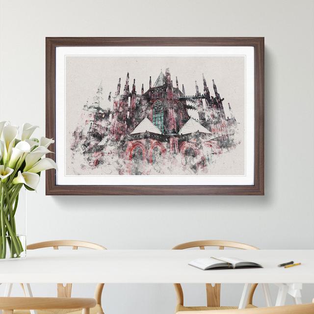 Prague Castle in the Czech Republic - Picture Frame Graphic Art on Wood East Urban Home Frame Option: Walnut Framed, Size: 48cm H x 65cm W x 2cm D on Productcaster.