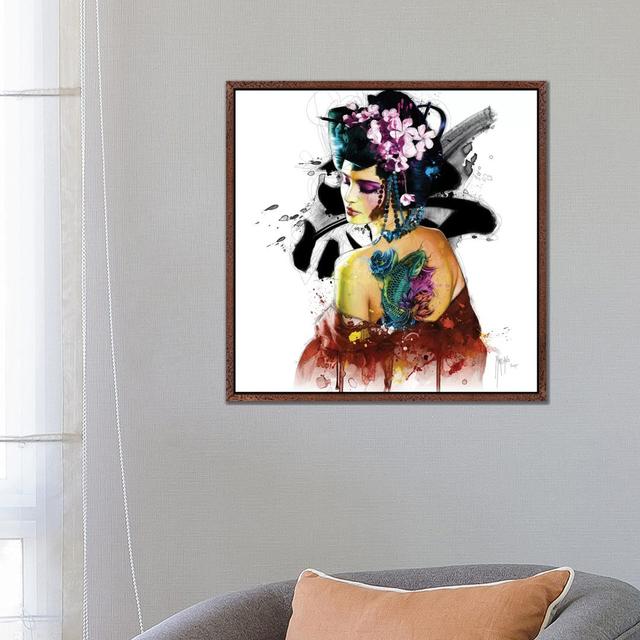 Memoirs Of A Geisha by Patrice Murciano - Floater Frame Gallery-Wrapped Canvas Giclée on Canvas Lark Manor Frame Colour: Classic Wood, Size: 66.04cm H on Productcaster.