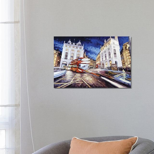 Piccadilly Circus III by Roger Disney - Wrapped Canvas Art Prints Latitude Run Size: 45.72cm H x 66.04cm W x 1.90cm D on Productcaster.